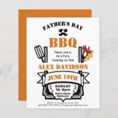 HAUSHALTSVatertag GRILLEN Party Einladung (Vorne/Hinten)