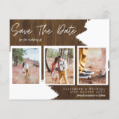 HAUSHALTSVerlobung Foto RUSTISCH Save the Date (Vorderseite)