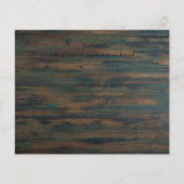 HAUSHALTSVerlobung Foto RUSTISCH Save the Date (Rückseite)