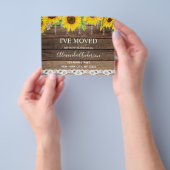 Haushaltsverschiebung Ankündigung Rustikale Sonnen Flyer (Gruppe)