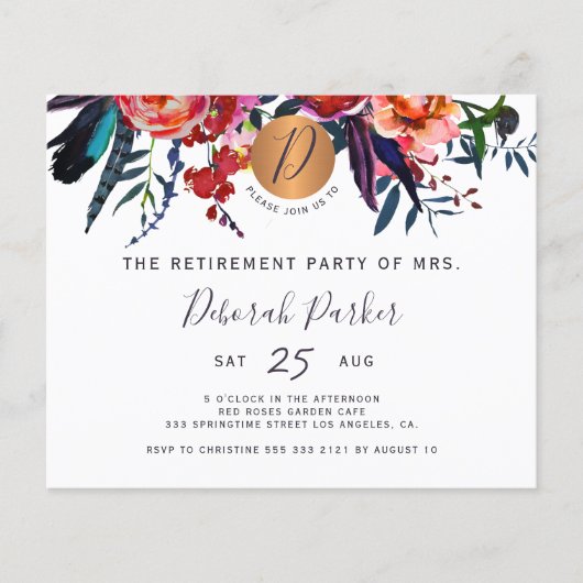 Haushaltsvollzugselegante Party Einladung (Vorderseite)