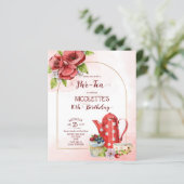 Haushaltsvorlage für Tee-Party Geburtstag (Stehend Vorderseite)