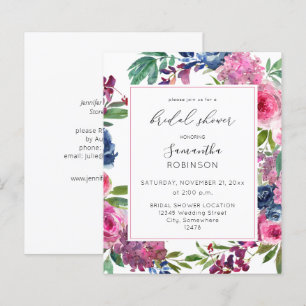 Haushaltswarmes Rosa und blaues Brautparty 2