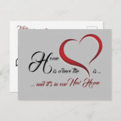 Haushaltswärmung Postkarte (Vorne/Hinten)