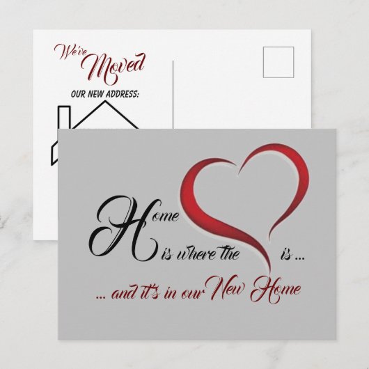 Haushaltswärmung Postkarte (Vorne/Hinten)