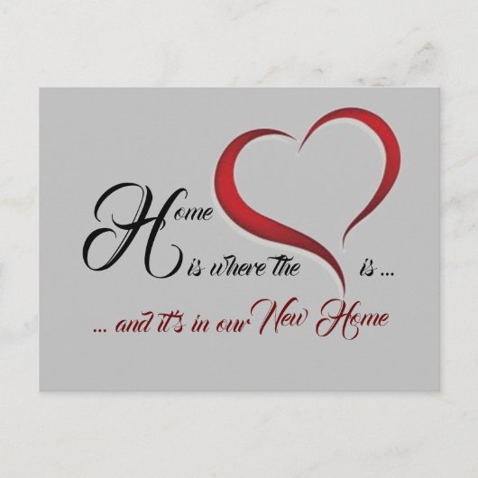 Haushaltswärmung Postkarte (Vorderseite)