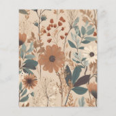 Haushaltsweiche gedämpfte Erden tönt Wildblumen Ho (Rückseite)