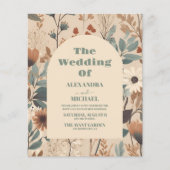 Haushaltsweiche gedämpfte Erden tönt Wildblumen Ho (Vorderseite)