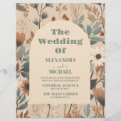 Haushaltsweiche gedämpfte Erden tönt Wildblumen Ho Flyer (Vorne)