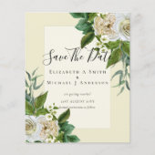 HAUSHALTSWEISSE ROSES Einladungen WEDING CHIC (Vorderseite)