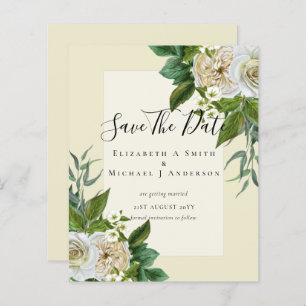 HAUSHALTSWEISSE ROSES Einladungen WEDING CHIC