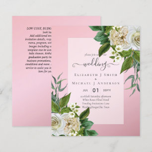 HAUSHALTSWEISSE ROSES Einladungen WEDING CHIC