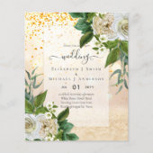 HAUSHALTSWEISSE ROSES Einladungen WEDING CHIC (Vorderseite)