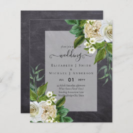 HAUSHALTSWEISSE ROSES Einladungen WEDING CHIC