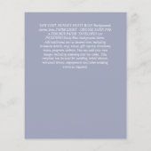 HAUSHALTSWEISSE ROSES Einladungen WEDING CHIC Flyer (Hinten)