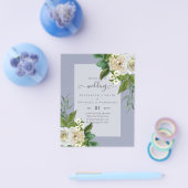 HAUSHALTSWEISSE ROSES Einladungen WEDING CHIC Flyer (Einzeln)