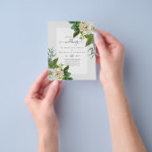 HAUSHALTSWEISSE ROSES Einladungen WEDING CHIC Flyer (Gruppe)