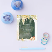 HAUSHALTSWheat Pampas Grass Wedding Flyer (Einzeln)