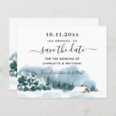 Haushaltswinterwunderland Save the Date (Vorne/Hinten)