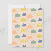 Haushaltswolken und Regentropfen in Blue Baby Show (Rückseite)