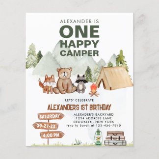 HAUSHALTSwoodland 1 Happy Camper 1. Geburtstag