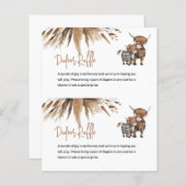 Haushaltswürfel Raffel Kuh Farm Card Center Cut (Vorne/Hinten)