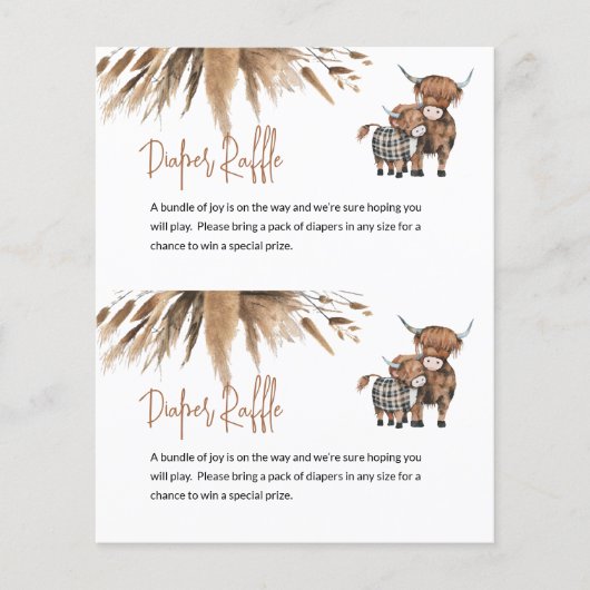 Haushaltswürfel Raffel Kuh Farm Card Center Cut (Vorderseite)