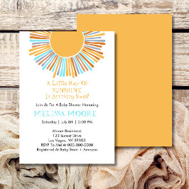 Haushaltszahlen für Sunshine Retro Boho Sunshine Einladung