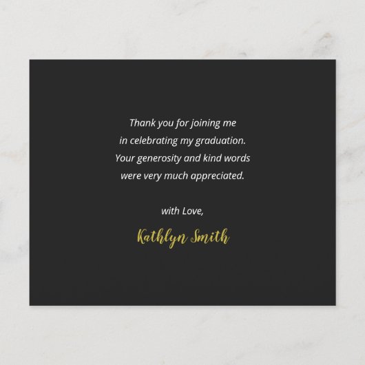 HAUSHALTSZEICHEN Modernes Foto Vielen Dank (Rückseite)