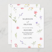 HAUSHALTSZEICHEN Wildblume-Foliage Wasserfarbenhoc (Vorne/Hinten)