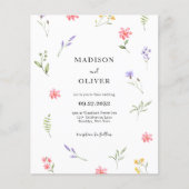 HAUSHALTSZEICHEN Wildblume-Foliage Wasserfarbenhoc (Vorderseite)