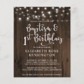 HAUSHALTSZEICHENLICHT Taufe 1. Geburtstag (Vorderseite)