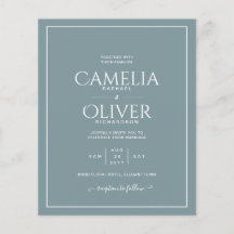 HAUSHALTSZEITMONOCHROME Hochzeit Flyer