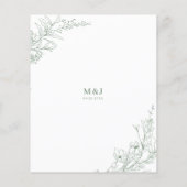 HAUSHALTSZEITUNG Grüner Blumenkranz (Rückseite)