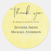 HAUSHALTSZEITUNG RUNDER AUFKLEBER (Vorderseite)