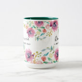 HAUSHALTSZENTRUM Brautparty Gaben Rosa Blumenstrau Zweifarbige Tasse (Mittel)