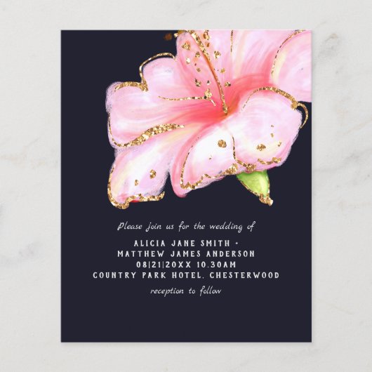 HAUSHALTSZettel zum Hochzeitsfest im FLYER (Vorne)