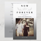 Haushaltszweige Gray Gradient Wedding Foto Script (Vorne/Hinten)