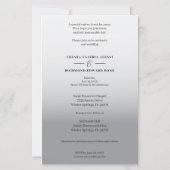 Haushaltszweige Gray Gradient Wedding Foto Script (Rückseite)