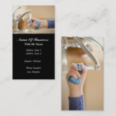 Haushaltung hält Visitenkarte instand (Vorne/Hinten)