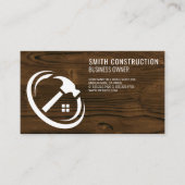 Haushammerlogo | Holzrahmen Visitenkarte (Vorderseite)