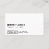 Haushammerlogo | Holzrahmen Visitenkarte (Rückseite)