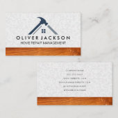 Haushammerlogo | Tiling | Holz Visitenkarte (Vorne/Hinten)