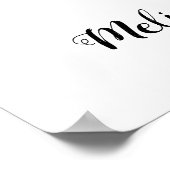 Haushochzeit Begrüßung Personalisierter Hund Foto Poster (Ecke)