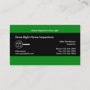 Hausinspektion Service Visitenkarte