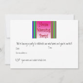 Hauskarte Erwärmung Party Einladung (Rückseite)