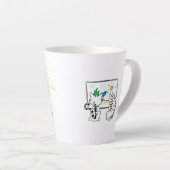 Hauskatze, Barnkatze - latte Tasse (Rechte Ecke)