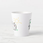 Hauskatze, Barnkatze - latte Tasse (Vorderseite)