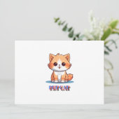 Hauskatze Einladung (Stehend Vorderseite)