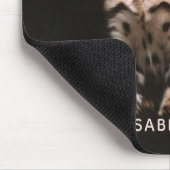 Hauskatze Kitten Leoparden Personalisiert Mousepad (Ecke)